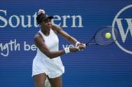 Venus Williams in action at the Western & Southern Open in Cincinnati